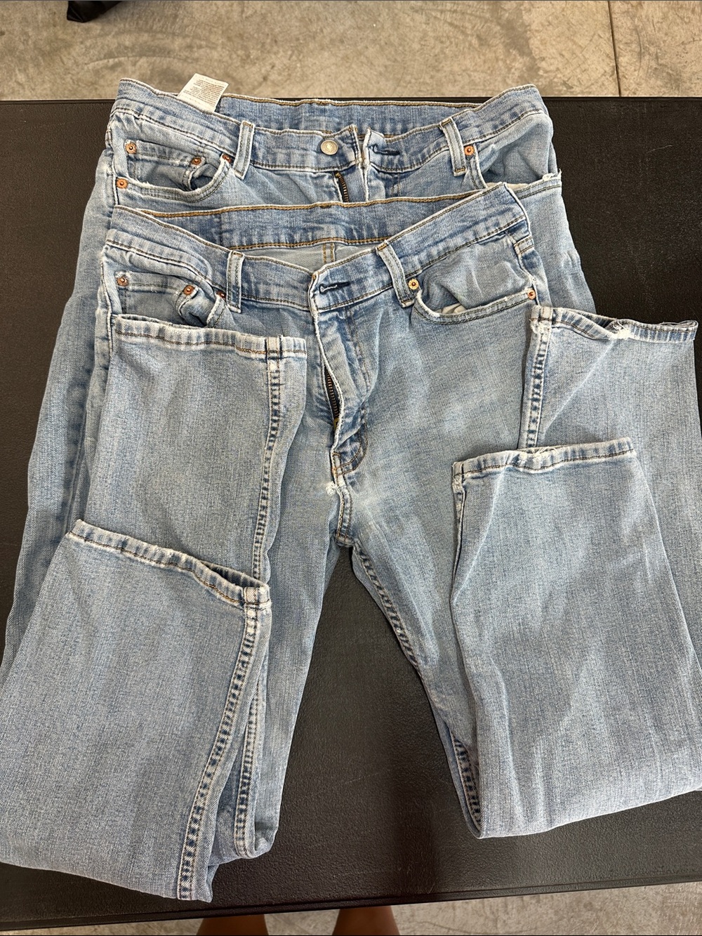 Levi's Light Blue Straight Leg Jeans - Classic Five-Pocket